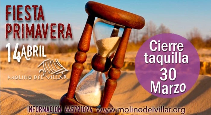 Fiesta Primavera 26 años Molino del Villar 14 de Abril 2018